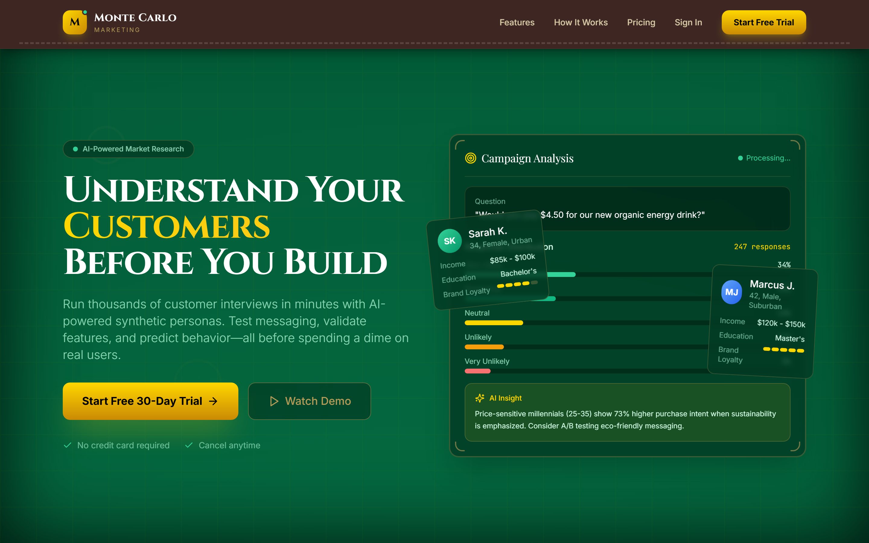 MonteCarlo Marketing screenshot