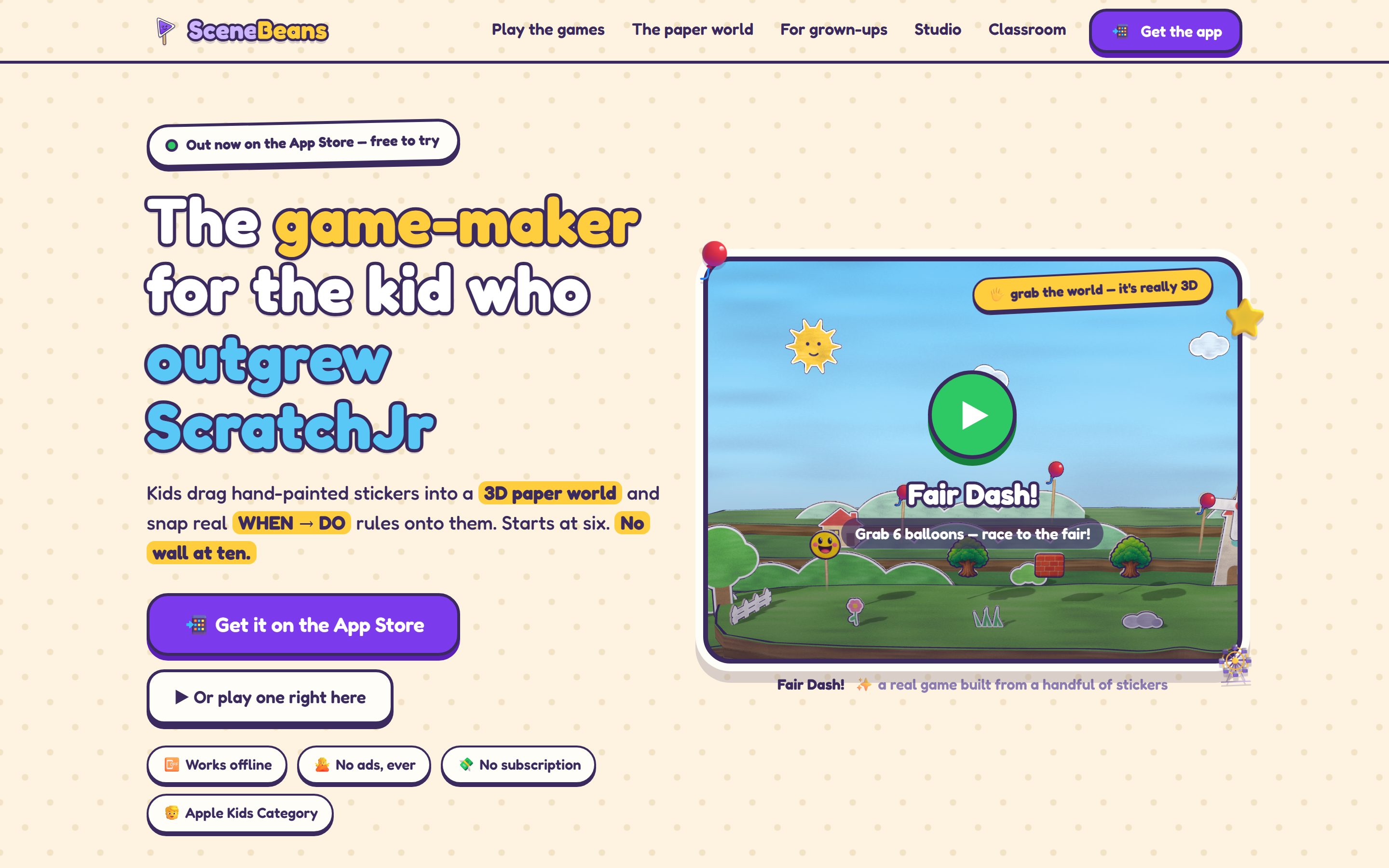 SceneBeans screenshot