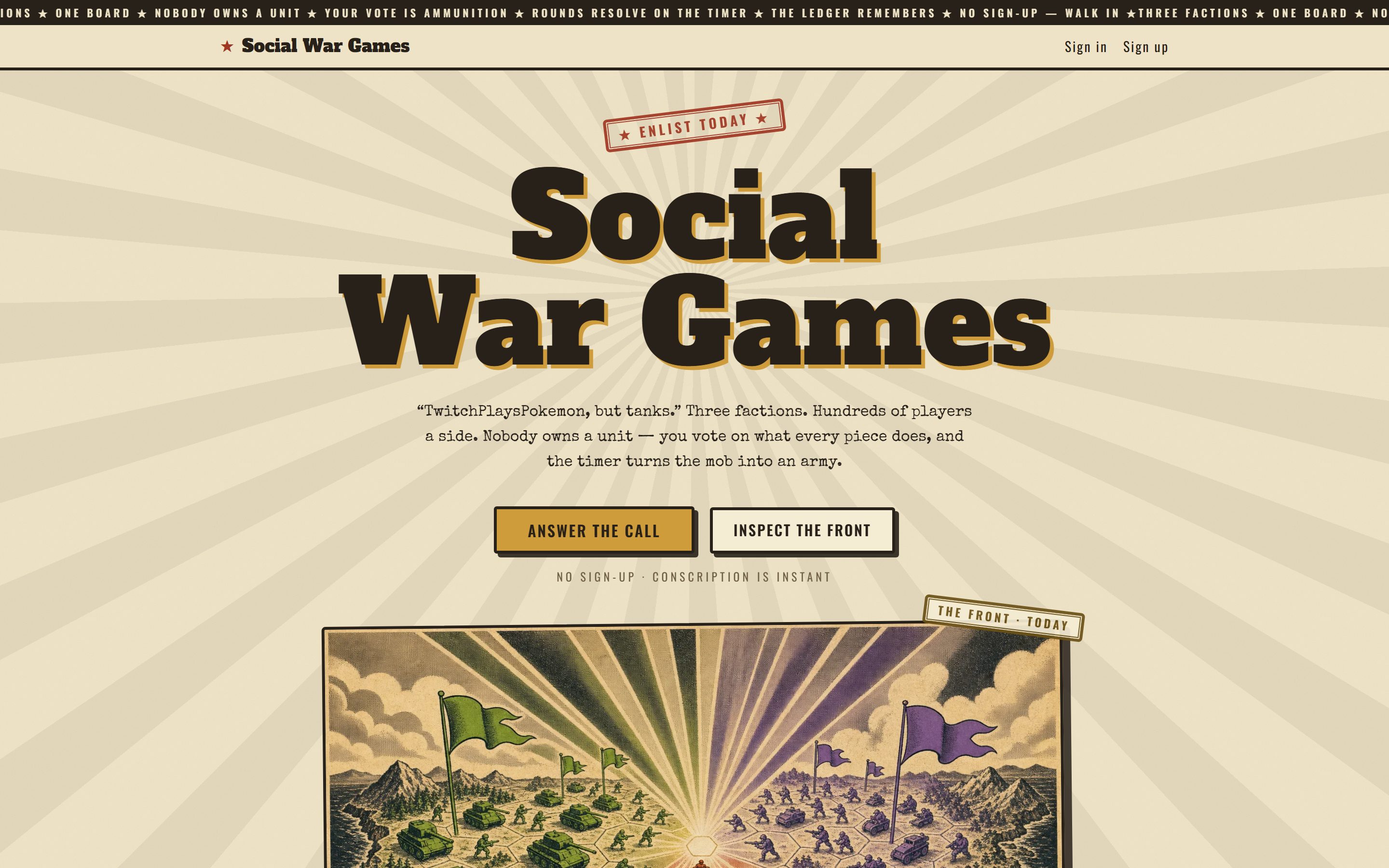 Social War Games screenshot